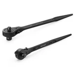 Maxpower 2PCS Dual Drive Head Ratchet Wrench, 1/2" 3/4" Spud Black New. Price: $65.58.