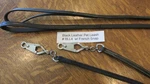 Black Leather 48" + Pet Leash # BLL4 W/ French Snap Double Wt. Top Grain Usa New. Price: $18.75.