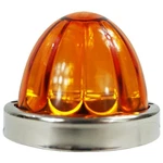 Legendary 3-1/2 Inch Watermelon Light W/ Bezel Amber Led Glass Lens New. Price: $33.00.