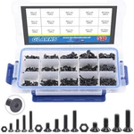 Glarks 510PCS Metric M3 M4 M5 Alloy Flat Head Socket Cap Screws Set, White New. Price: $24.16.