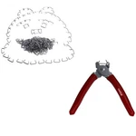Hardk Hog Pliers Set Straight, 300 Pcs Galvanized Rings - Brown New. Price: $22.70.