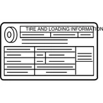 New Genuine Mercedes-benz Tire Info Label 1725841407 Oem. Price: $30.17.