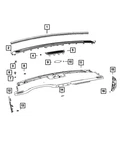 Genuine Mopar Windshield Seal 68280461AA New. Price: $38.96.