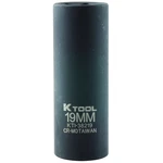 K-tool 38219 19MM X 1/2" Drive 6PT Metric Deep Chrome-moly Impact Socket New. Price: $13.31.