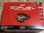 Milwaukee M12 Fuel 5-3/8" Circular Saw Kit 2521-21HO W/ 5.0 Battery, Charger Bag New. Price: $219.00.