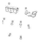 Genuine Mopar Hex Flange Locking Nut 6511667AA New. Price: $22.78.