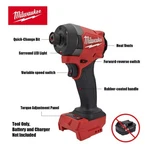Milwaukee 2953-20 Fuel 18V Lithium-ion Brushless Cordless 1/4" Hex Impact Driver New. Price: $150.55.