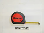 Snap-on Tools New Red 25' Sae Magnetic Back Pocket Tape Measure TPMB25. Price: $74.95.