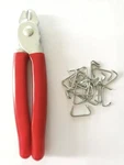 Nidaye Straight Hog Pliers Set & 200PCS Galvanized Rings Upholstery New. Price: $19.50.