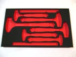 New Snap-on Foam Tray Ball Peen Dead Blow Hammer Set HBBD6FR 8 16 32 40 56OZ. Price: $139.99.