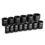 Capri Tools 1/2 In. Drive Shallow Impact Socket Set, 7/16 1-1/4 In, 14-PIECE New. Price: $49.99.