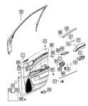 Genuine Mopar Push Pin 68156904AA New. Price: $35.28.