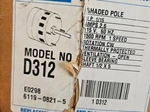 Fasco D312 Blower Motor, 1/15 Hp, 1500 Rpm, 4.4 Inch Frame Diameter New. Price: $349.00.
