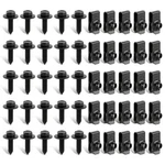 Goamotors 50PCS 1/4 Body Fasteners 25 Bolts & U-nut One Size, Black New. Price: $23.26.