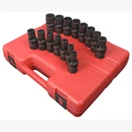 Sunex 2855 1/2" Dr. 12 Pt. 15 Pc. Metric Universal Impact Socket Set New. Price: $250.79.