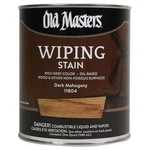 Old Masters 11804 Wiping Stain, Dark Mahogany, Liquid, Qt, Can New. Price: $35.69.