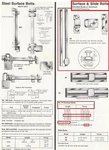 Ives #40B26D-6" Surface Bolt, Extruded Brass, Satin Chrome Finish (US26D) New. Price: $17.95.