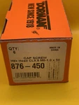 Dorman ( 876-450 Cap Screw Hex Head CL8.8 M8-1.0 50MM Pcs In Box) New. Price: $24.99.
