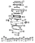 Genuine Mopar License Plate Kit 68411208AA New. Price: $18.73.
