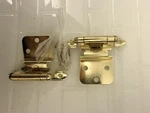 10-AMEROCK BP34283/BPR34283 Cabinet Hinge, 3/8 Inset, Polished Brass New. Price: $18.00.