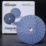 Sunmight 6" Ceramic Film Grip Sanding Discs Multi-hole Da (80-800 Grit 50/BOX) New. Price: $34.99.