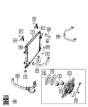Genuine Mopar U-nut 68046824AA New. Price: $16.76.