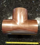 4X4X4 In. Copper Tee Pipe Fitting Wrot Cxcxc Nibco 611R 9112150 New. Price: $219.97.