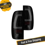 Spyder 9038501 Black / Smoke Fiber Optic Led Tail Lights New. Price: $180.81.