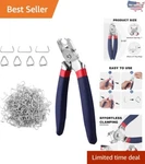 Workpro Bent Hog Pliers W/ 500PCS 3/4" Rings Galvanized Steel New. Price: $27.98.