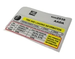 Gm Label-tire Press 92292538 New Oem. Price: $38.12.