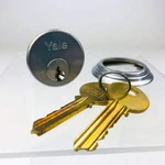 Yale Mortise Cylinder 1152 1-1/8" Satin Chrome E1R Keyway Paracentric Nos New. Price: $35.99.