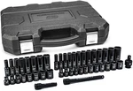 Gearwrench 44 Pc 3/8" Drive 6 Point Standard & Deep Impact Sae/metric Socket Set New. Price: $87.00.