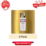 6PK Gold, Rust-oleum Stops Bright Coat Metallic Spray PAINT-7710830, 11 Oz New. Price: $36.99.