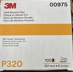 3M 00975 Hookit Gold Sanding 216U Inch P320A Grit (100 Discs/box) New. Price: $59.90.