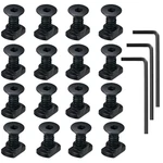 New 16 Pack M5 T-nut Screw Set Rail Mount Hardware Fast Shipping. Price: $16.85.