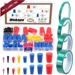 Wokape 105PCS Powder Coating Plug Kit With Pet Masking Tape, High Temp Yellow New. Price: $27.60.