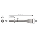 Ajax Tool Works AJXA955 Pneumatic Bit, Wide Chisel And Scraper, .498 Shank Turn New. Price: $30.32.