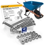 Mrosnail Wheelbarrow Carriage Bolts And Nuts Kit,stainless Steel One Size, New. Price: $21.88.