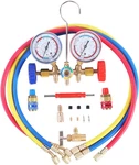 3 Way Manifold Gauge Set, Hvac Diagnostic Charging Tool For Auto Household R4 New. Price: $41.93.