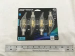 (4) New Feit 40W Filament Enhance BA10 Led Bulb Dimmable 5000K E12 Base Flame Open. Price: $19.90.