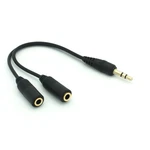 Headphones Splitter 3.5MM Earphone Adapter Dual Headset Port For Cell New. Price: $14.95.