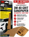 3M 40 Grit Sandpaper 03038 Body Automotive Wet Or Dry Sheets 15/25/50 Pack New. Price: $33.29.