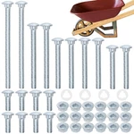 Wheelbarrow Handles Nut Set, Carbon Steel Galvanized Carriage ... New. Price: $22.51.