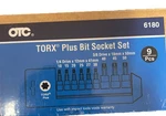 Otc 6180 Sealed Torx Plus Bit Socket Set 9 Piece 10-50 1/4-3/8 Drive New. Price: $40.00.