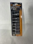 Gearwrench Pc. 1/2" Drive Hex Bit Metric Socket Set 6,8,10,12,14,17 And 19 Mm New. Price: $14.99.