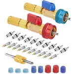 R134A Valve Core Remover Installer Tool Set 31PC Ac High Low Pressure New. Price: $40.95.