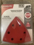 Diablo DCT334220H10G 10PK 3-3/4 In. 220-GRIT Triangular Detail Sanding Sheets New. Price: $9.76.