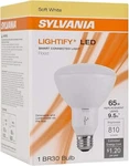 Sylvania Lightify Smart Home 65W BR30 Soft White Led Flood Dimmable New. Price: $14.29.