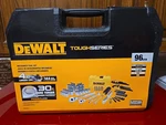 Dewalt Heavy Duty Socket And Drive Ratchet Mechanics Tool Set Case 96 Piece New. Price: $99.99.