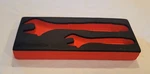 Snap-on Red Foam Insert Adjustable Wrenches Smaller Only New. Price: $60.00.